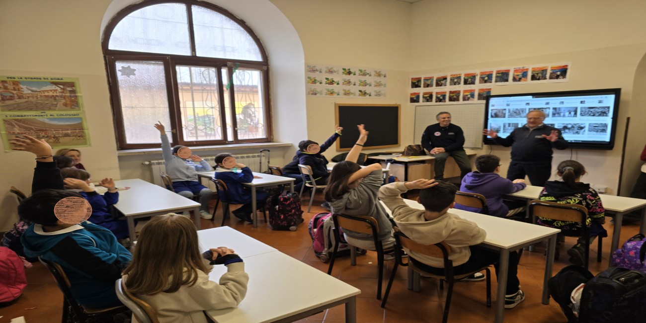 Lezione di Protezione Civile all'Istituto Comprensivo Giovanni Falcone di Grottaferrata  (classi V elementare)